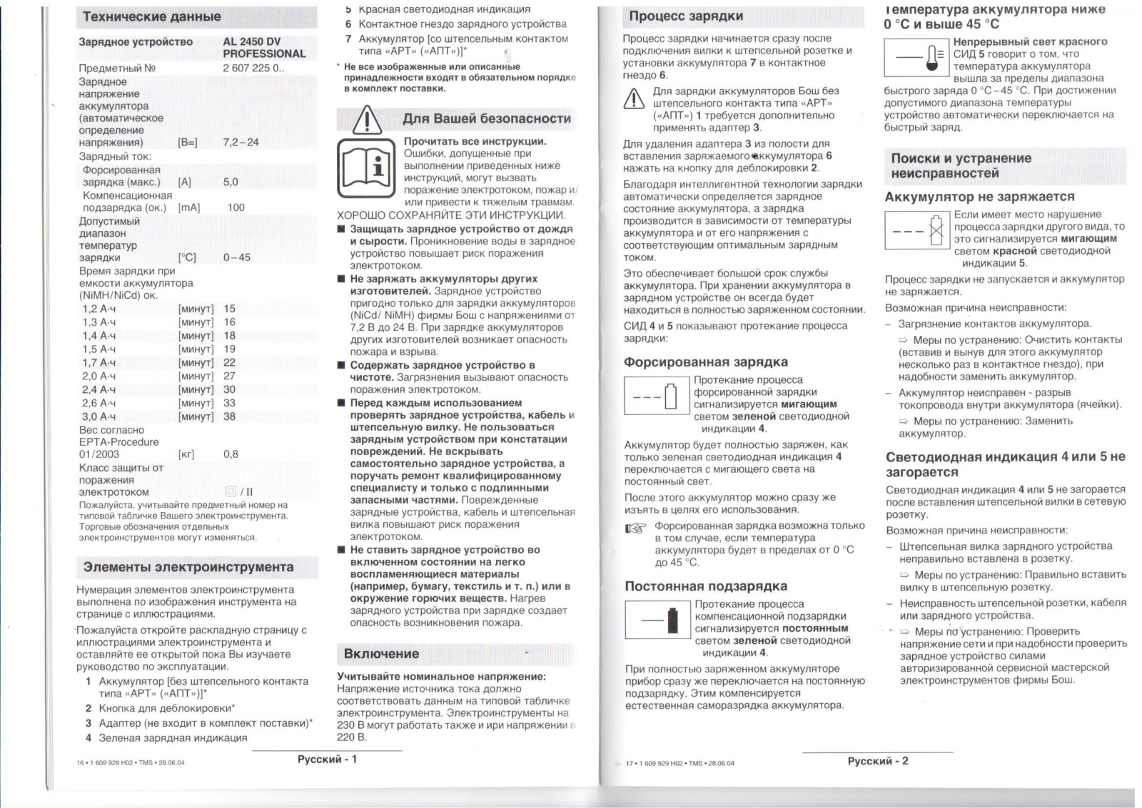 Bosch AL 2450 DV User Manual