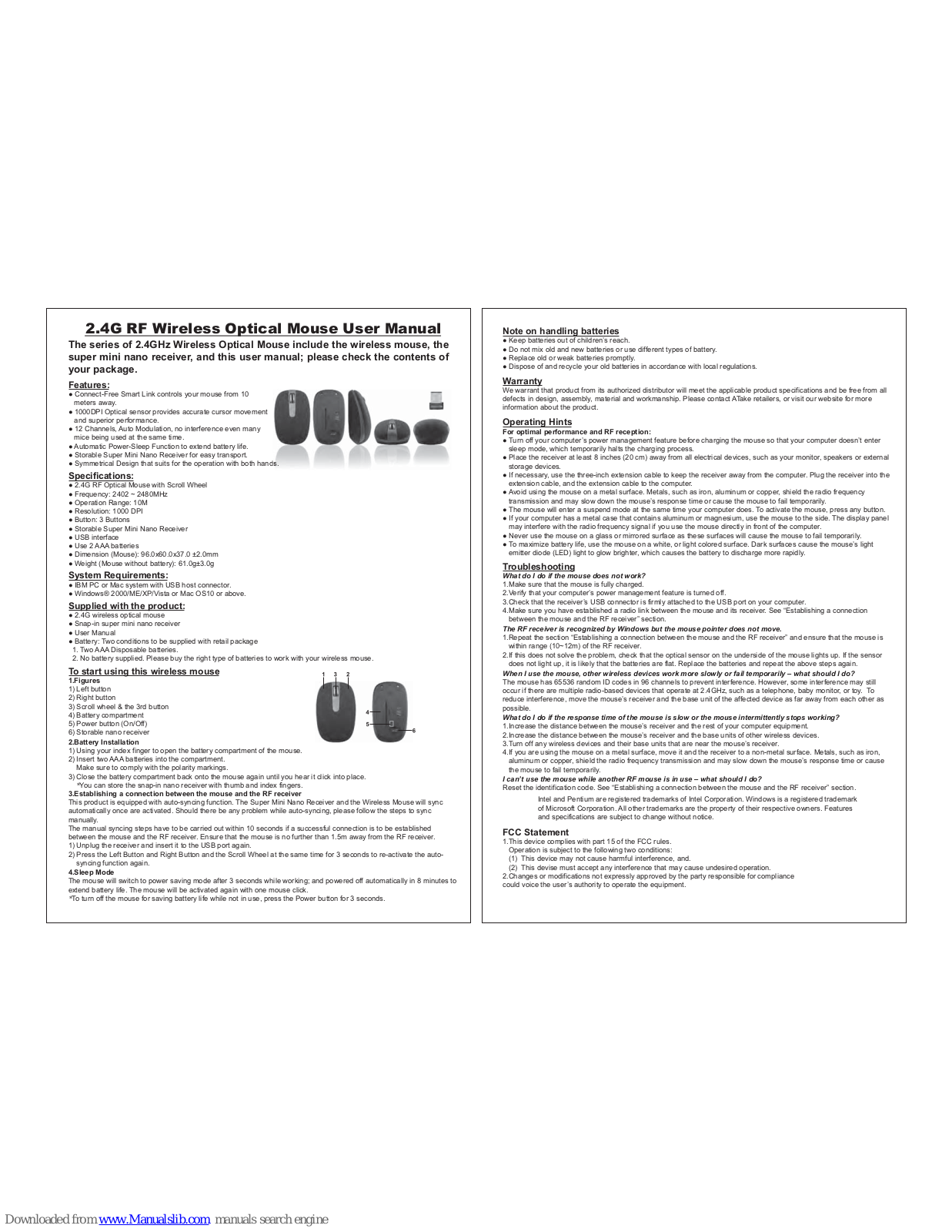 ATake AMS-700 User Manual