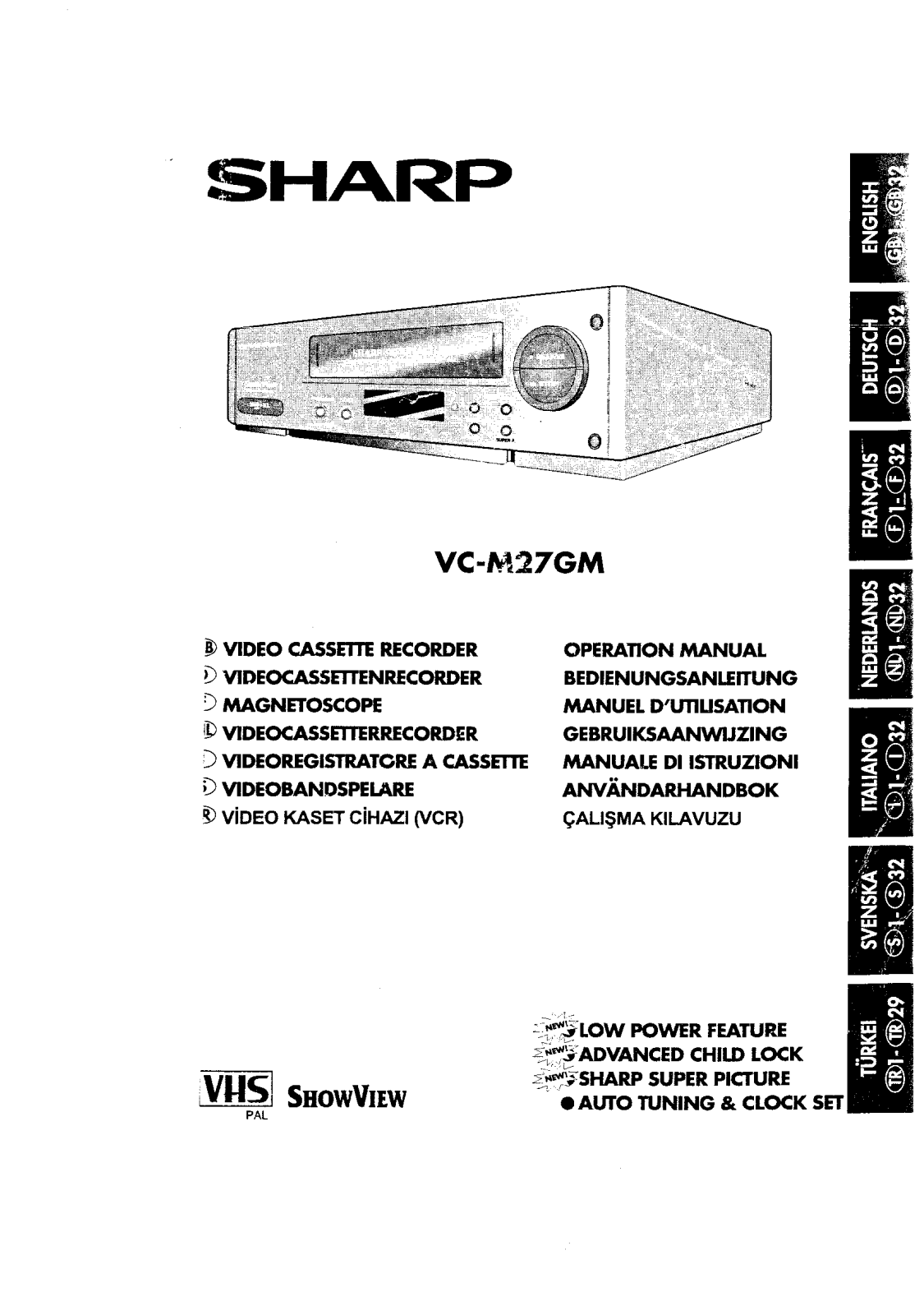 Sharp VC-M27GM User Manual