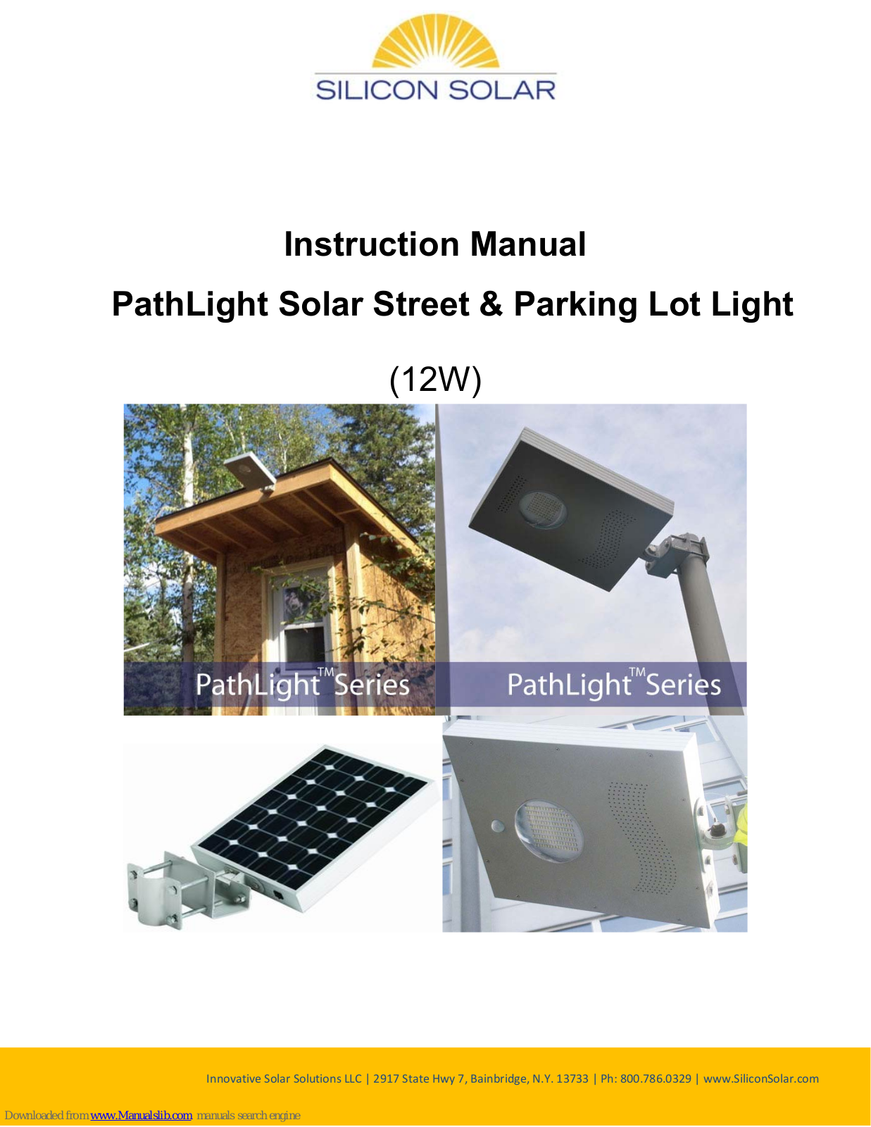 Silicon Solar PathLight-12W, PathLight-8W, PathLight-15W, PathLight-20W, PathLight series Instruction Manual - ManualMachine.com