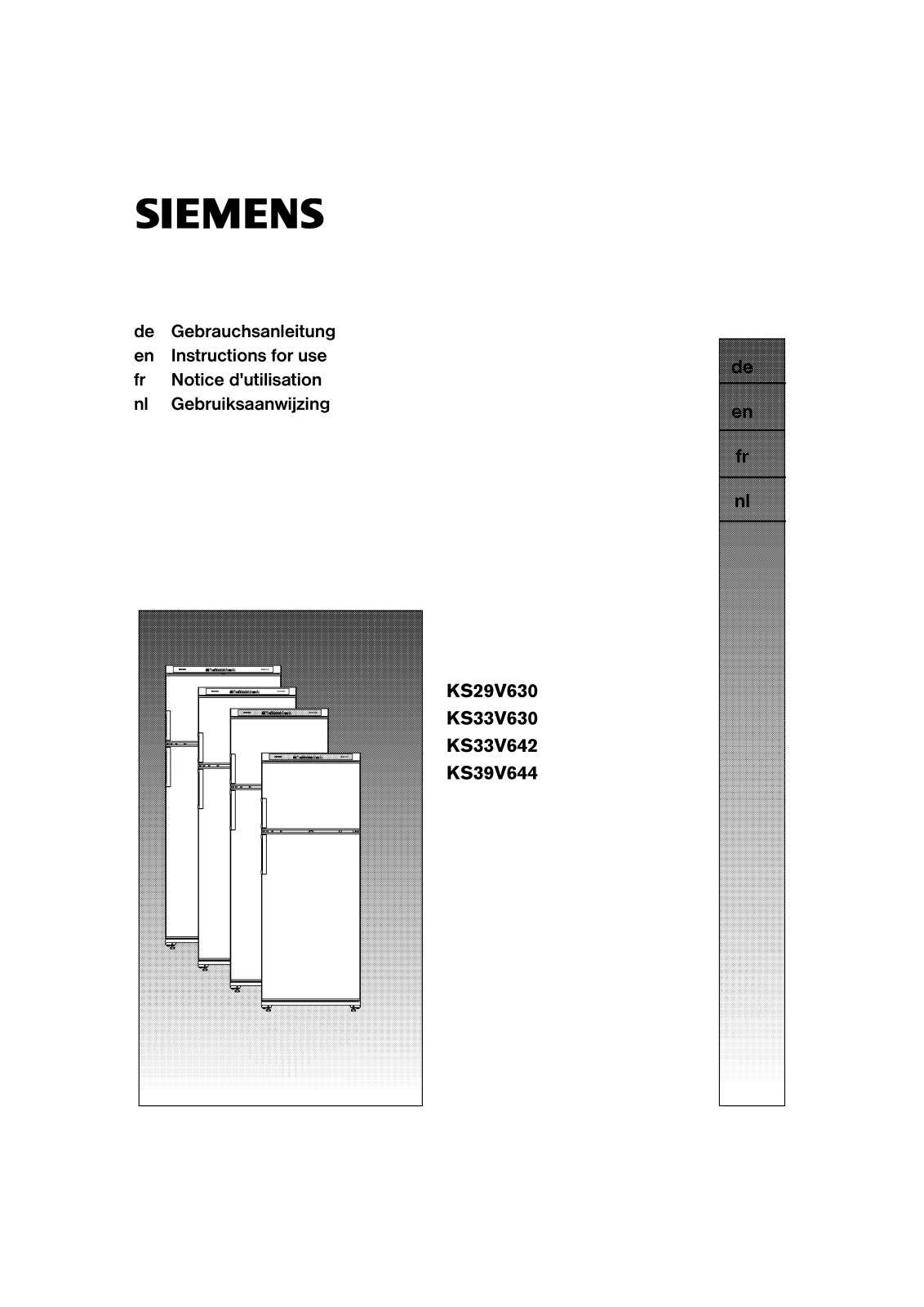 SIEMENS KS33V630 User Manual