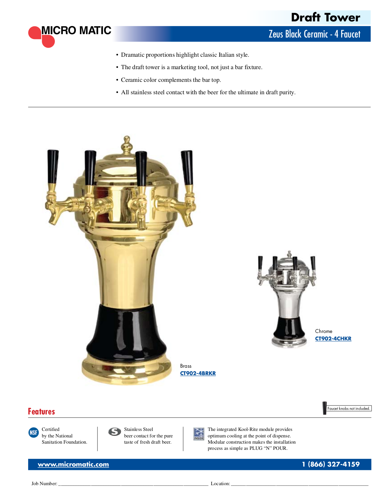 Micro Matic CT902-4BRKR User Manual