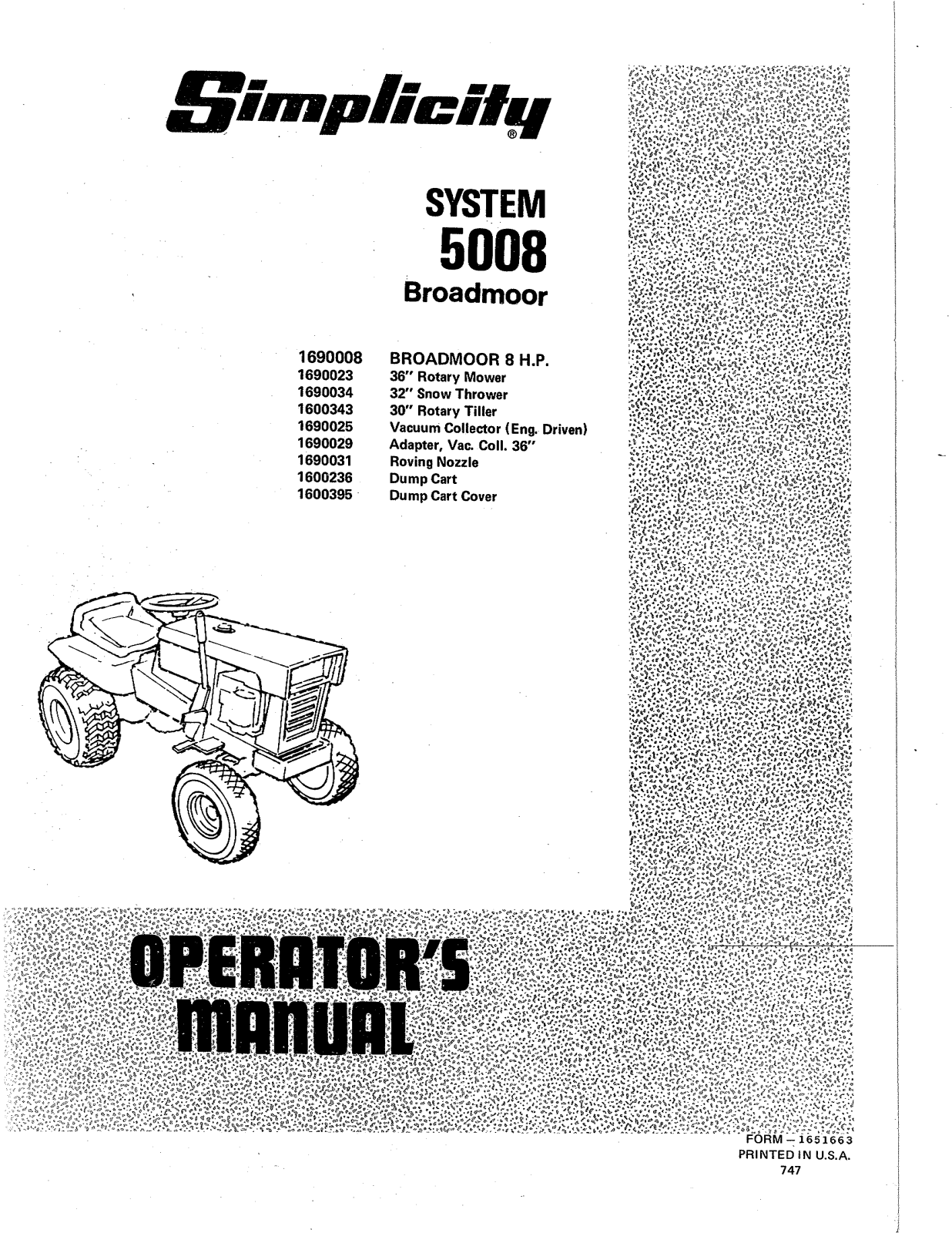 Simplicity 5008 User Manual