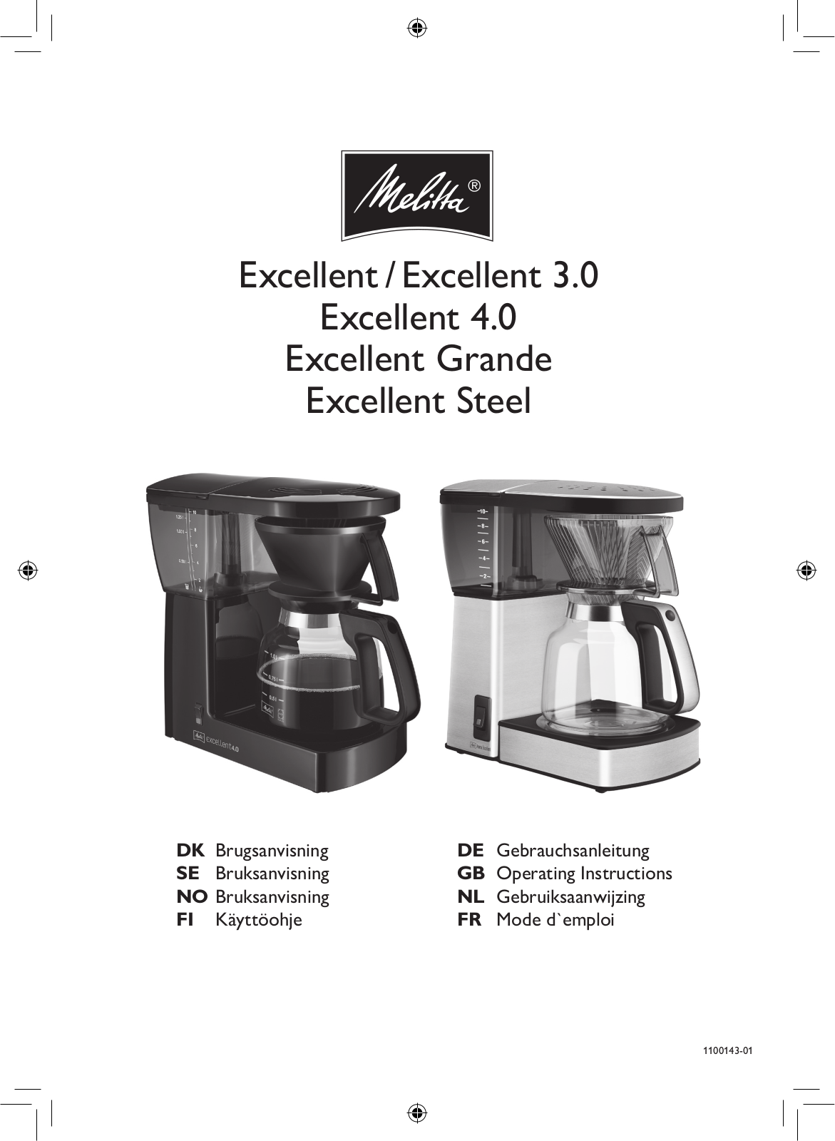 Melitta Excellent 4.0 User Manual