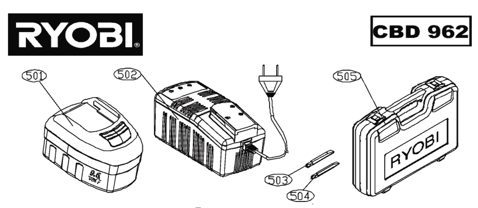 Ryobi CBD-962 User Manual