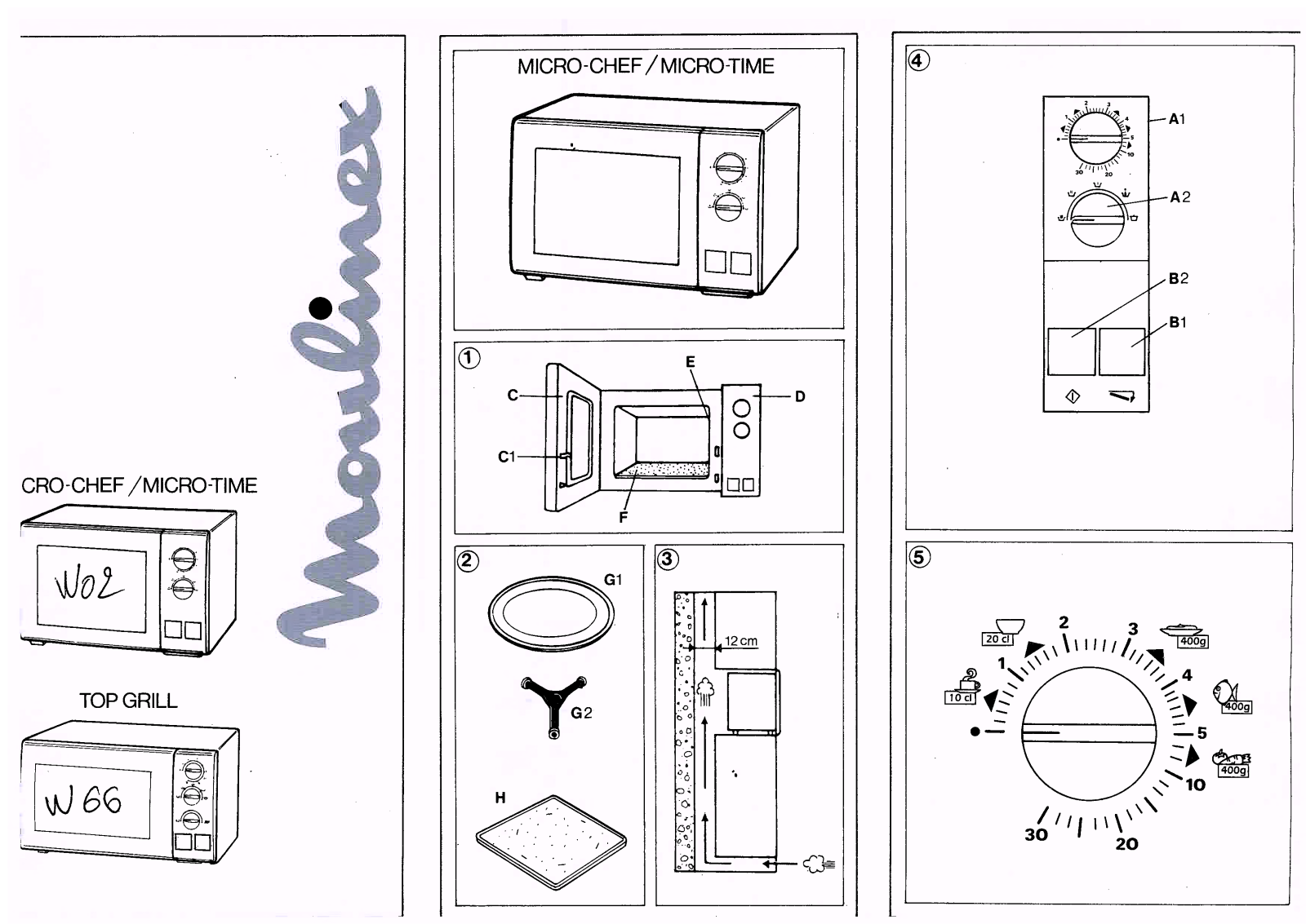 MOULINEX MICROCHEF W02 User Manual
