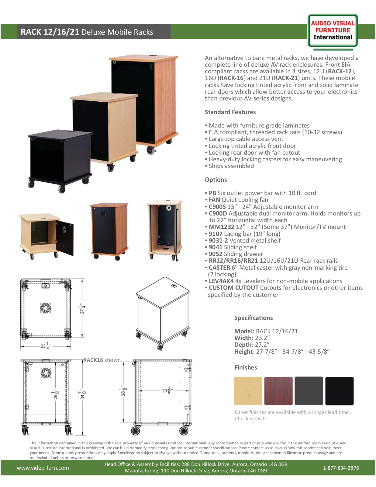 AVFI VFIN1117 Specifications - ManualMachine.com