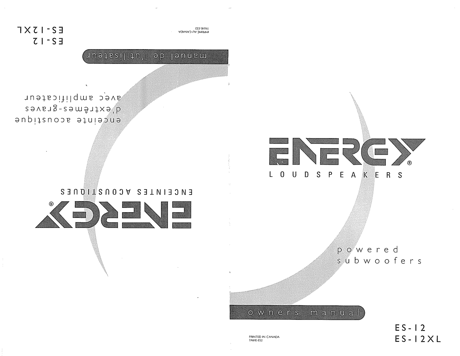 Energy ES-12 Owners manual