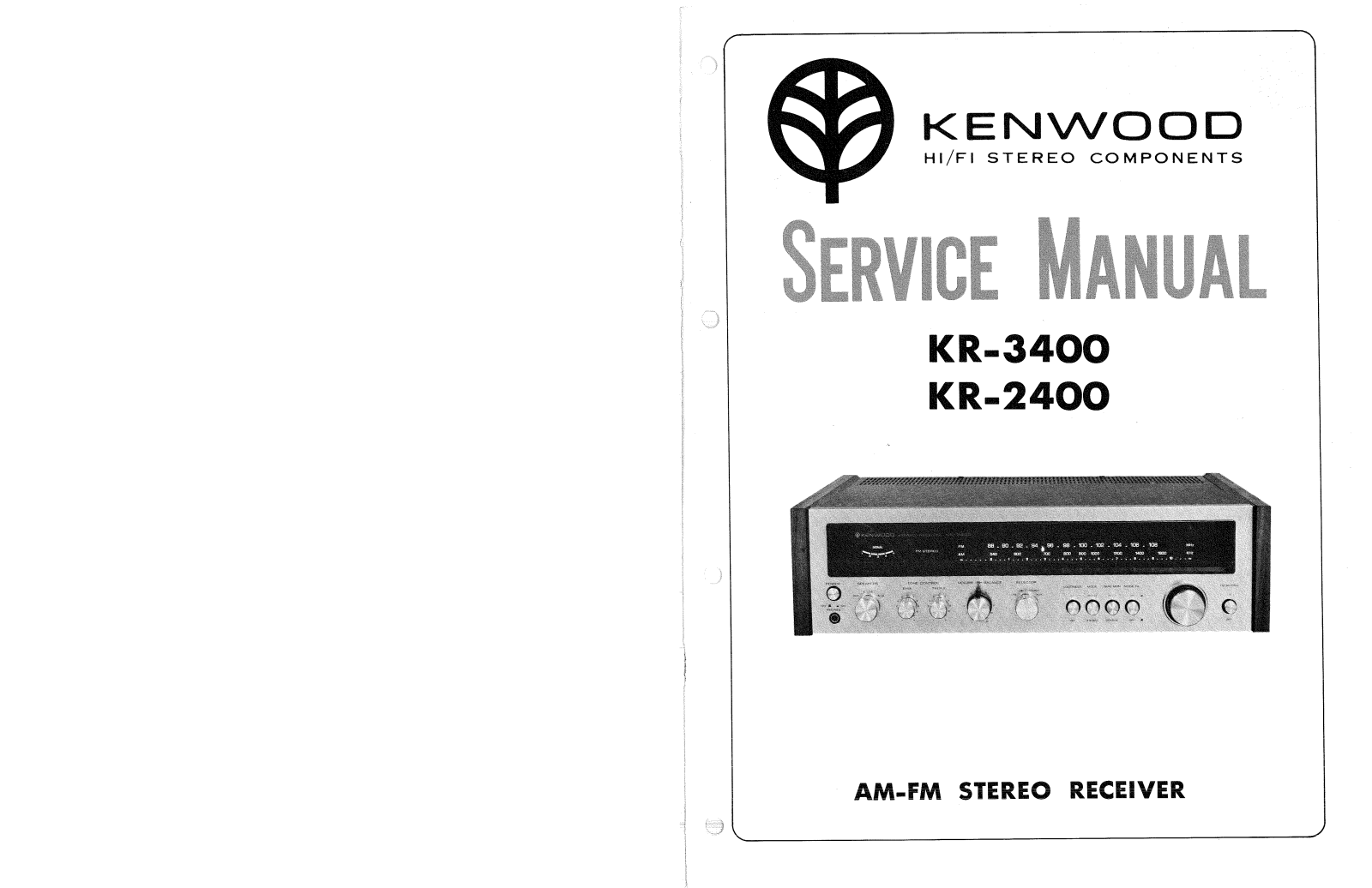 Kenwood KR-2400 Service manual