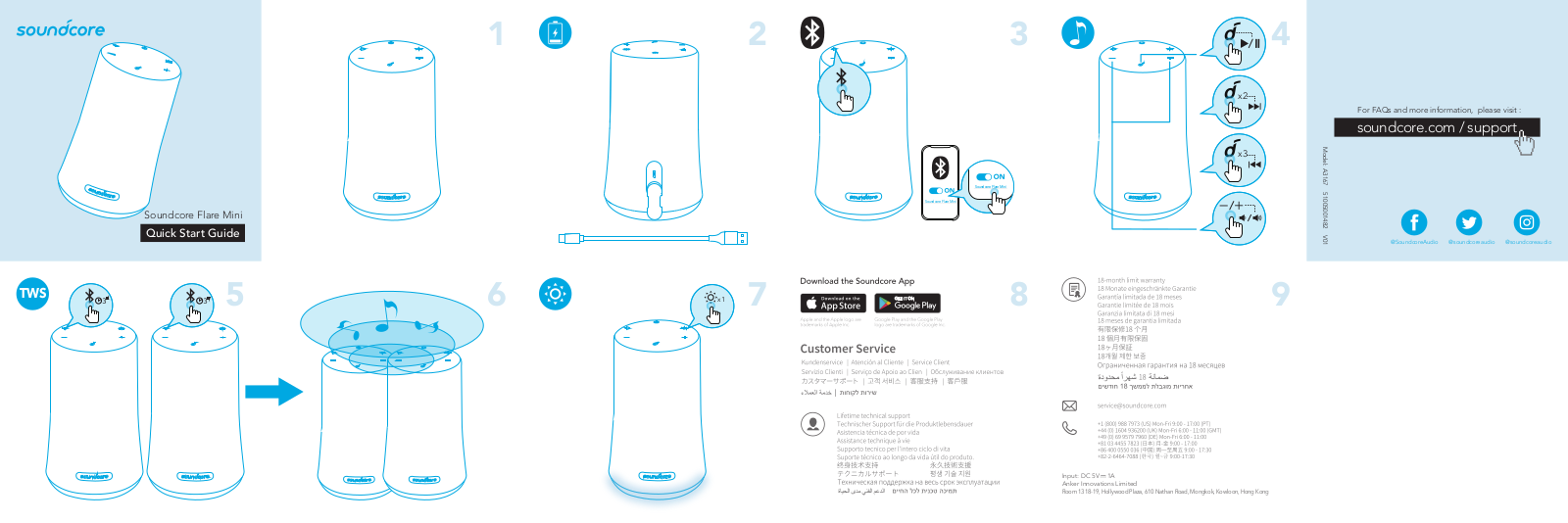 Anker Innovations A3167 quick start guide