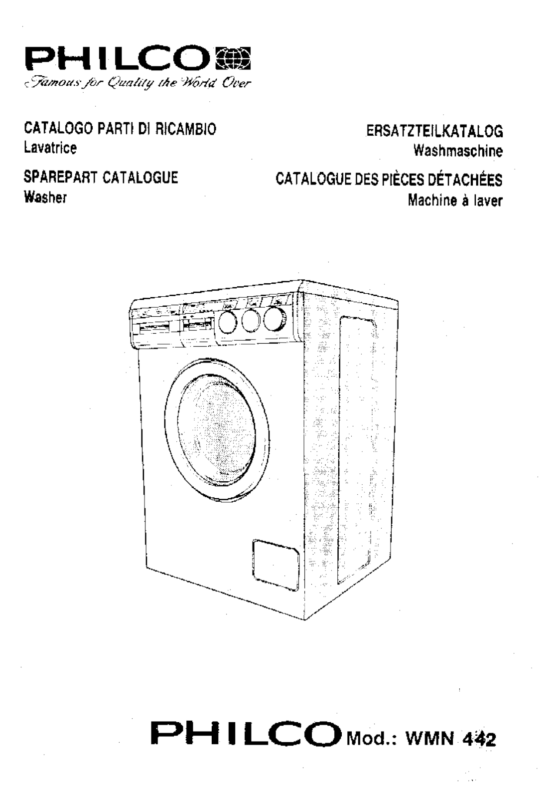 PHILCO WMN432 Service Manual