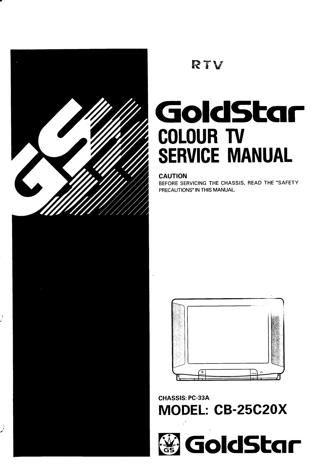 Goldstar CB-25C20X, PC-33A Service Manual