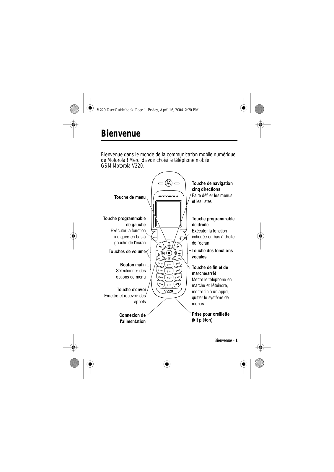 Motorola V220 User Manual