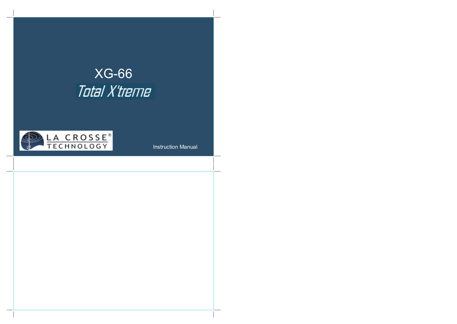 La Crosse Technology WTXG66, XG66 User Manual