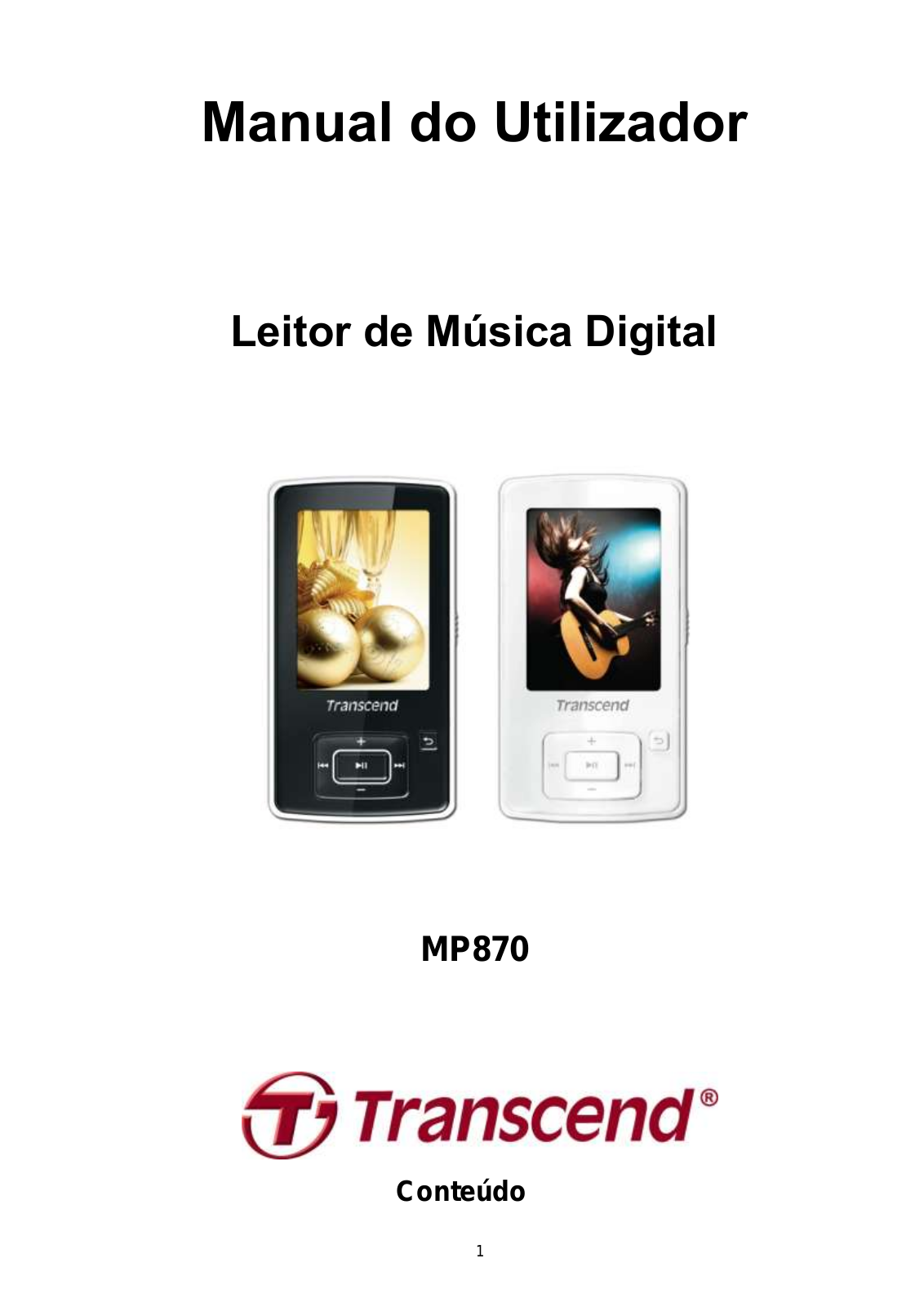 Transcend MP870 User Manual