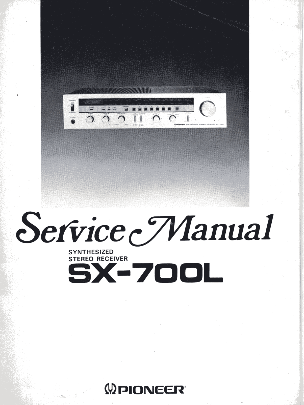 Pioneer SX-700-L Service manual