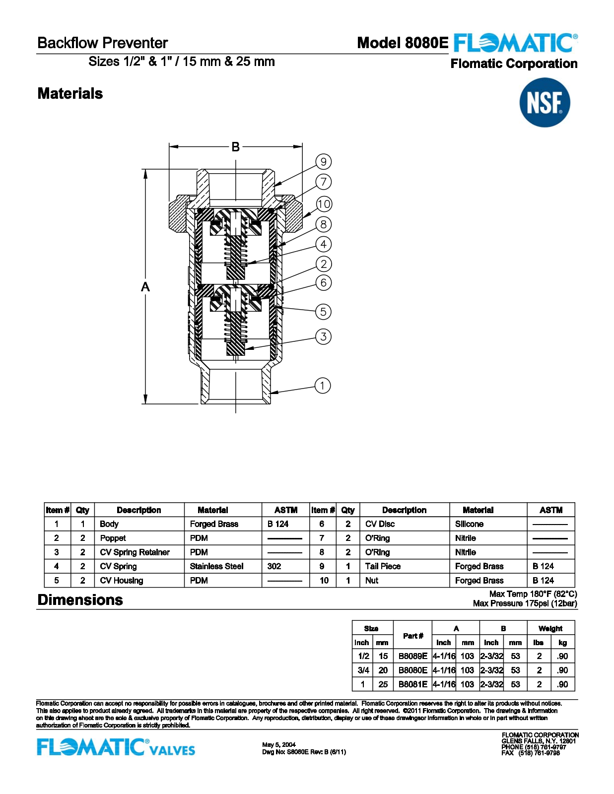 Flomatic 8080E Shematics