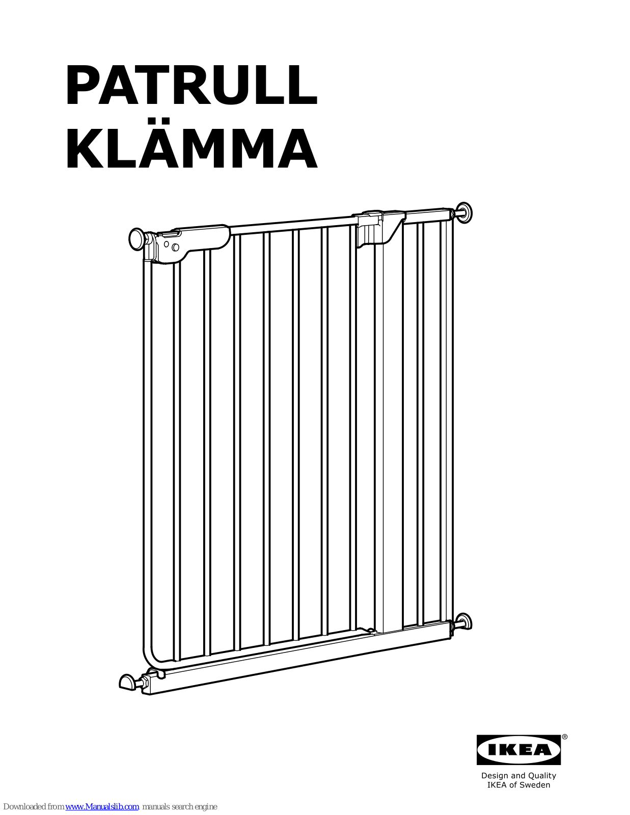 IKEA Patrul klamma Assembly Instruction Manual