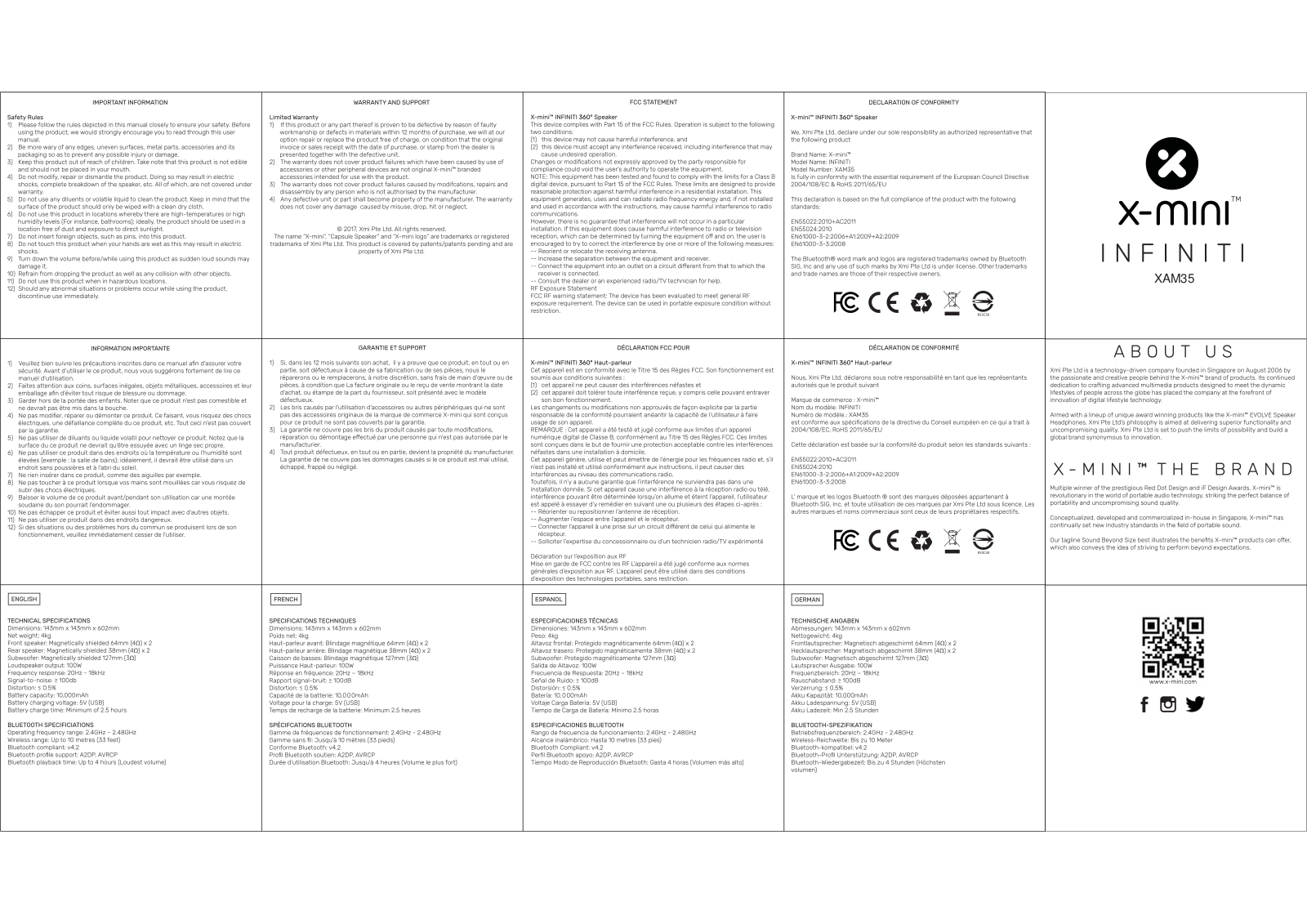 Xmi XAM35 User Manual