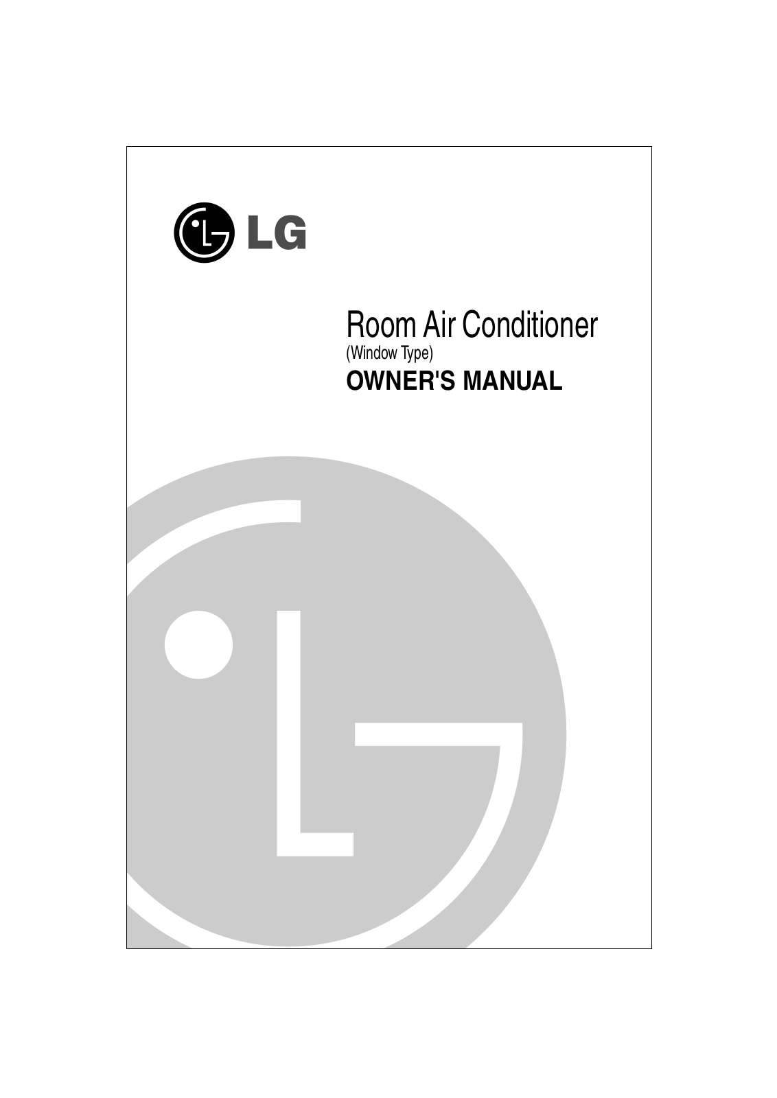 LG LW-G0962BC Owner’s Manual