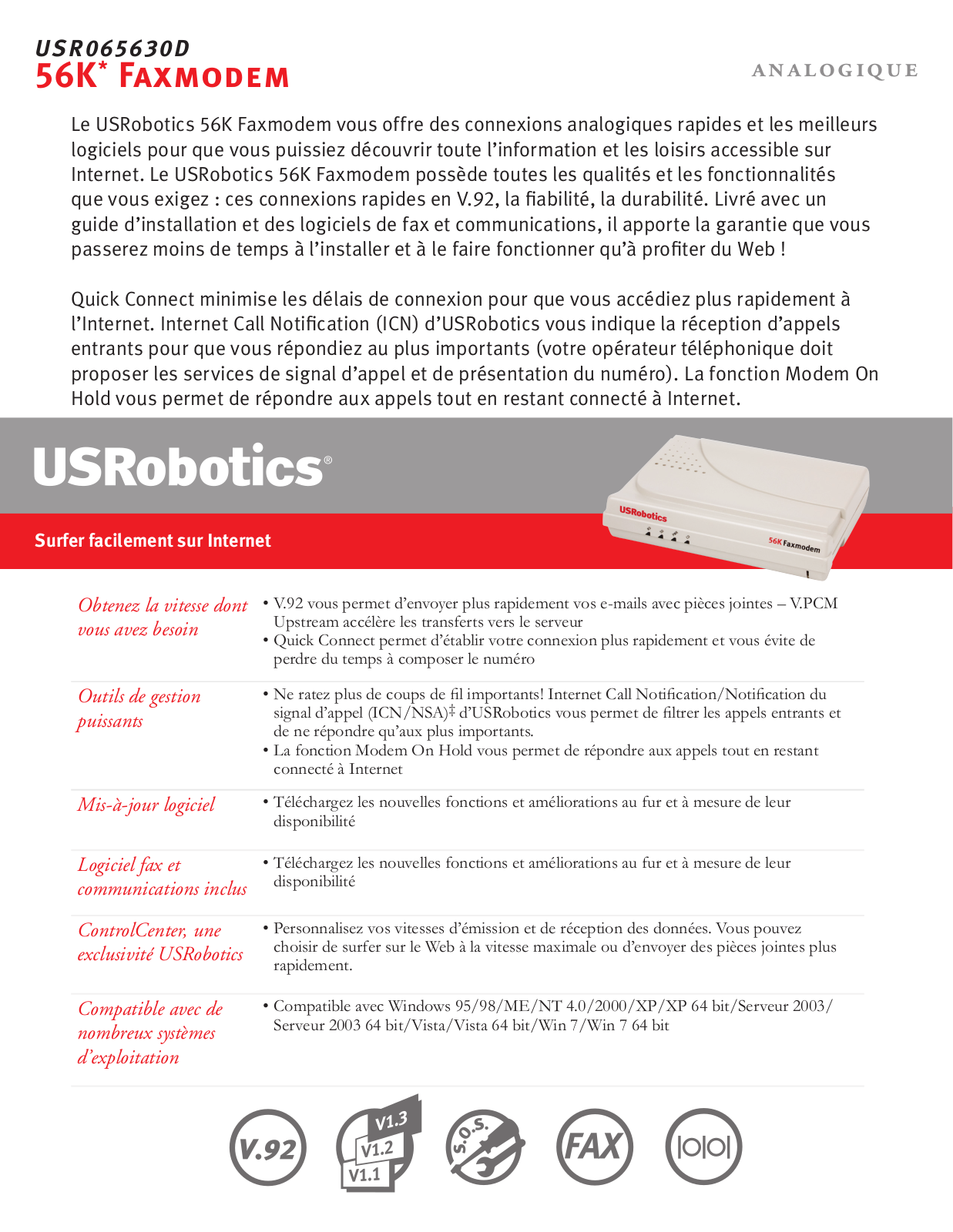 Us robotics USR065630D BROCHURE