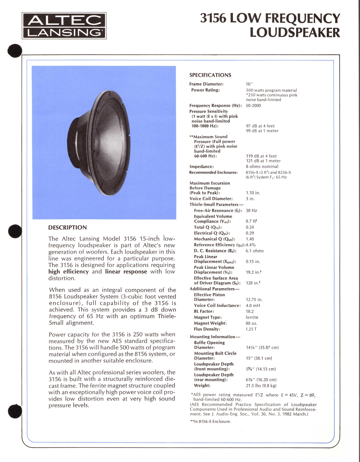 Altec lansing 3156 User Manual