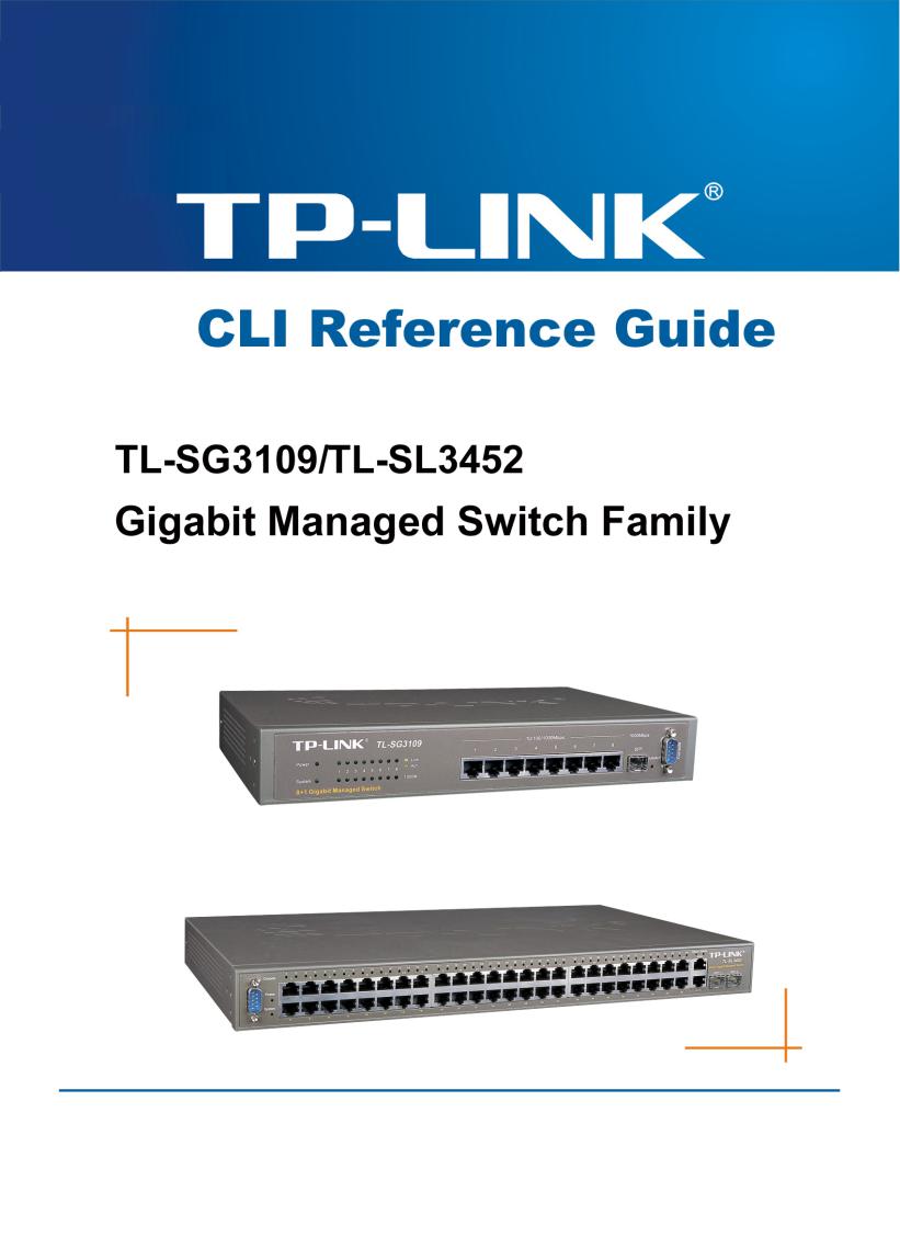 TP-LINK TL-SG3109, TL-SG3452 User Manual