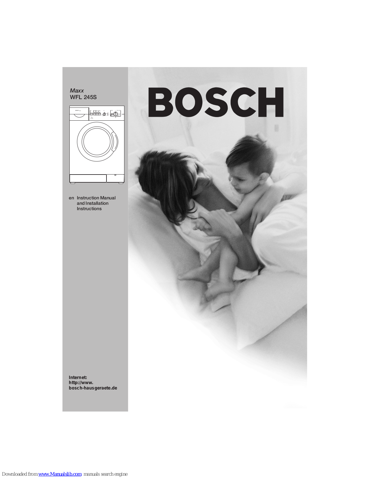 Bosch WFL 245S Instruction Manual And Installation Instructions