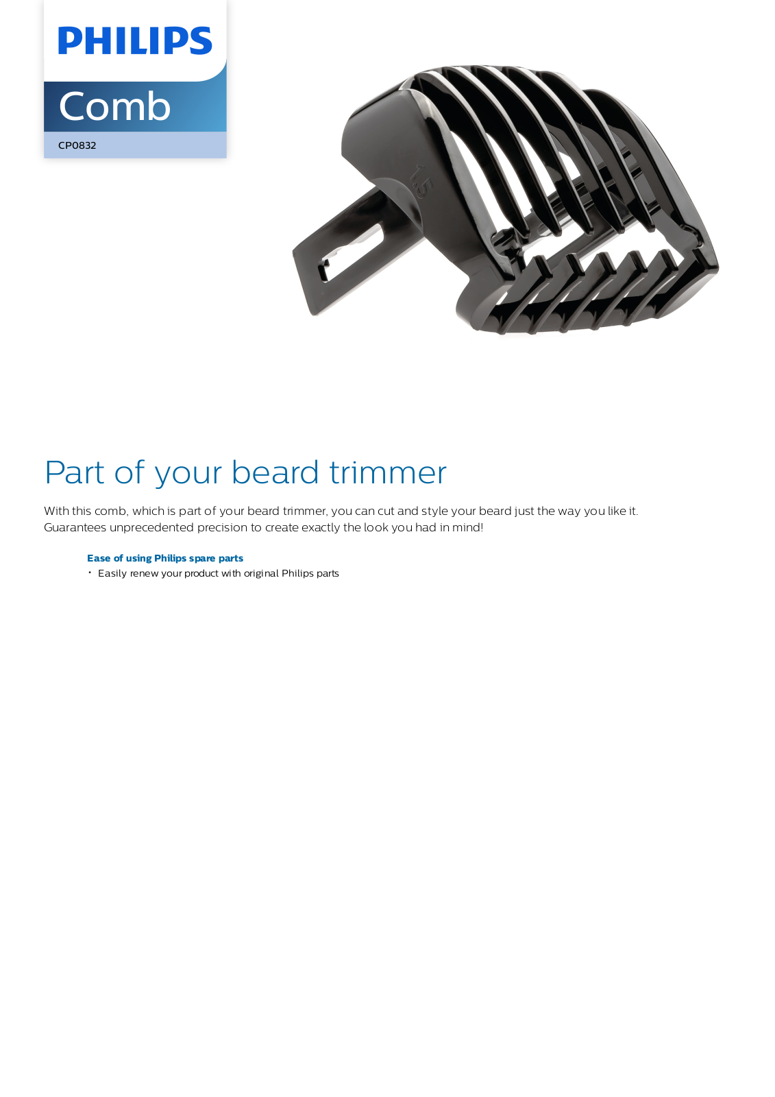 Philips CP0832/01 leaflet - ManualMachine.com