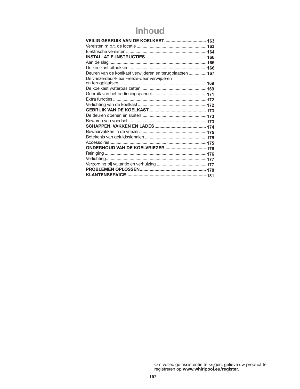 WHIRLPOOL WQ9 U1L User Manual