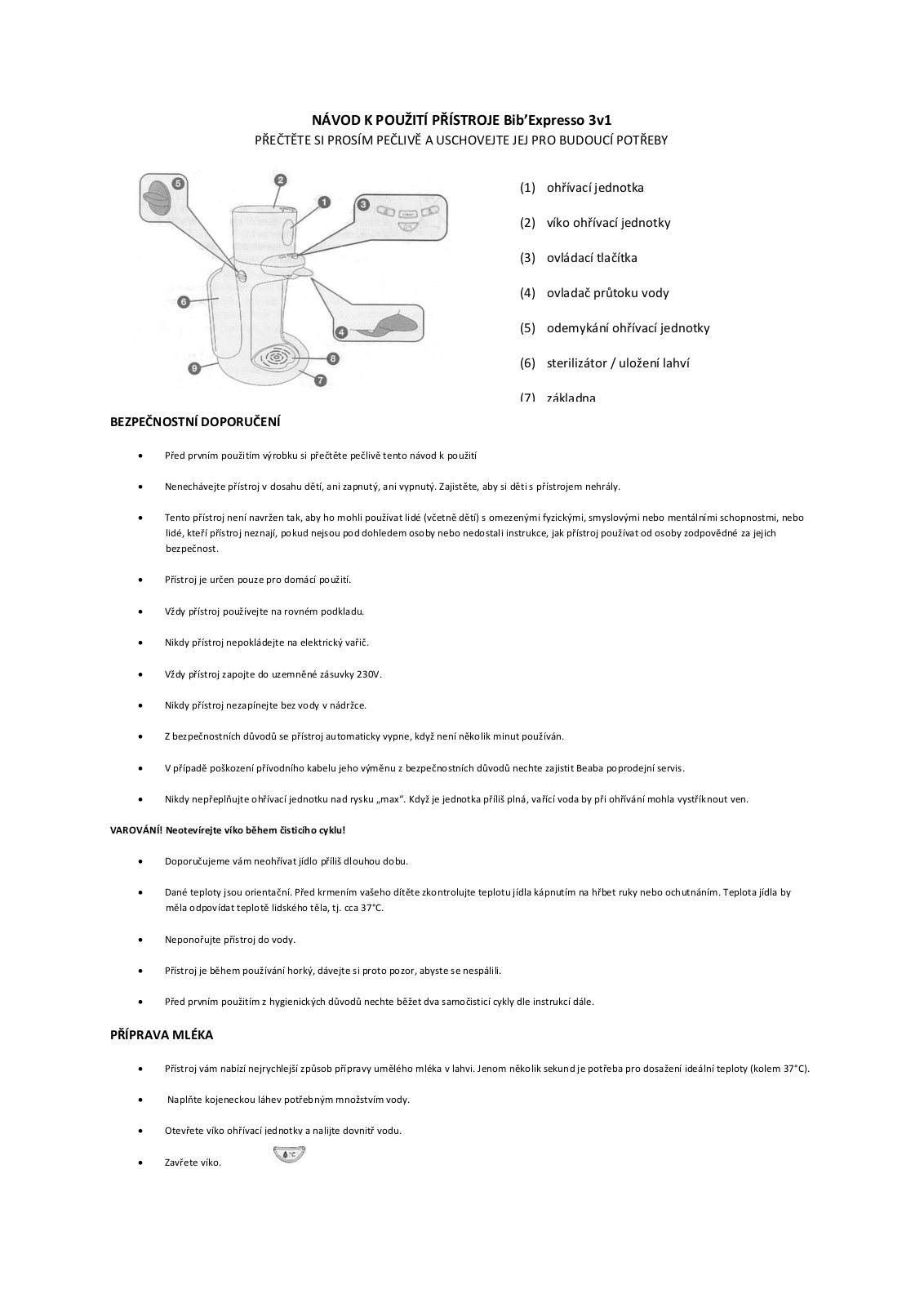 Beaba 3v1 User Manual