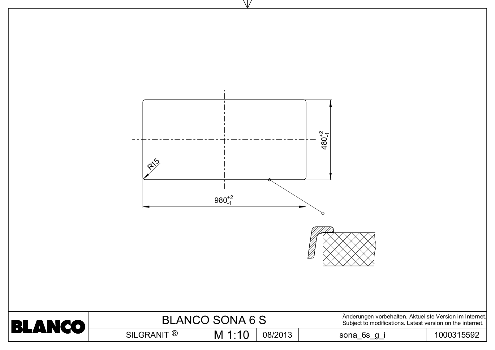 Blanco Sona 6 S Service Manual