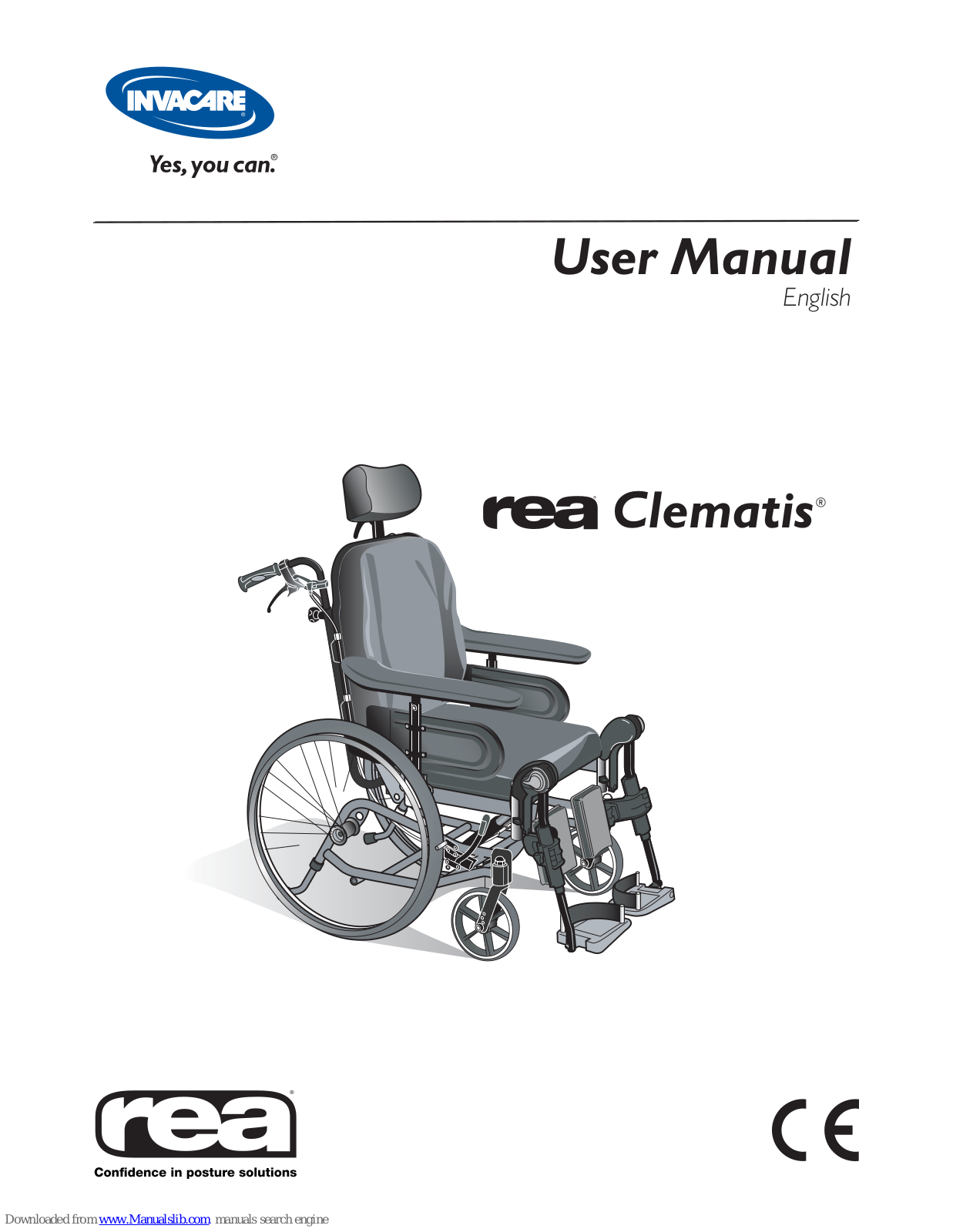 Invacare REA Clematis, rea Clemantis User Manual