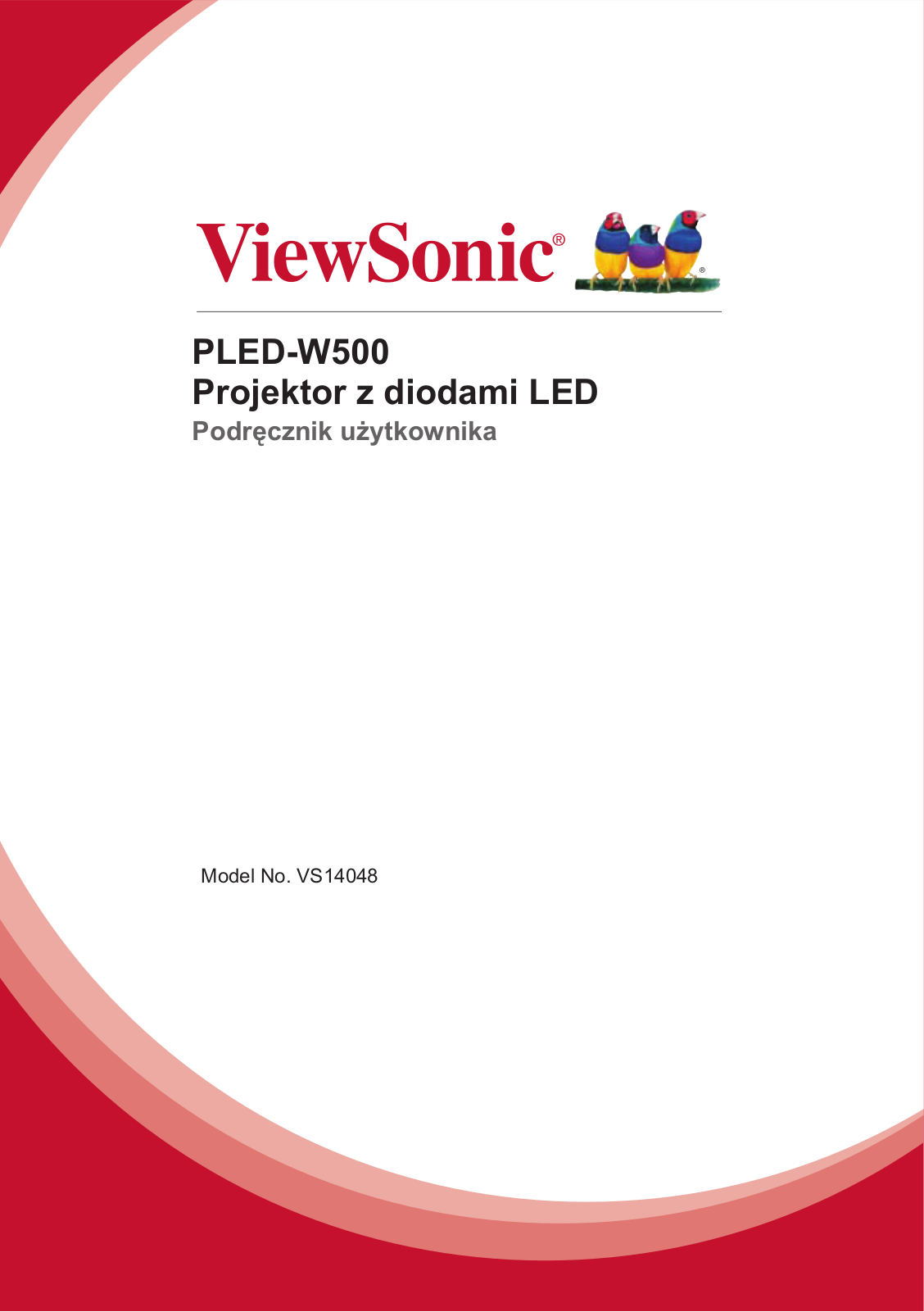 Viewsonic PLED-W500 User Manual