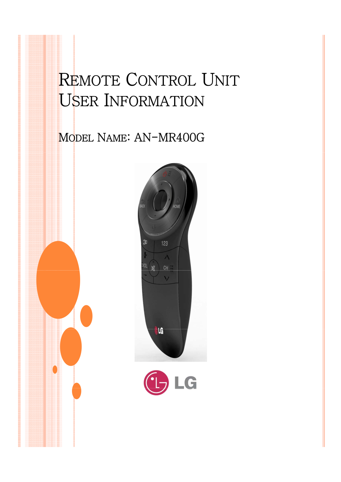 LG MR400G User Manual