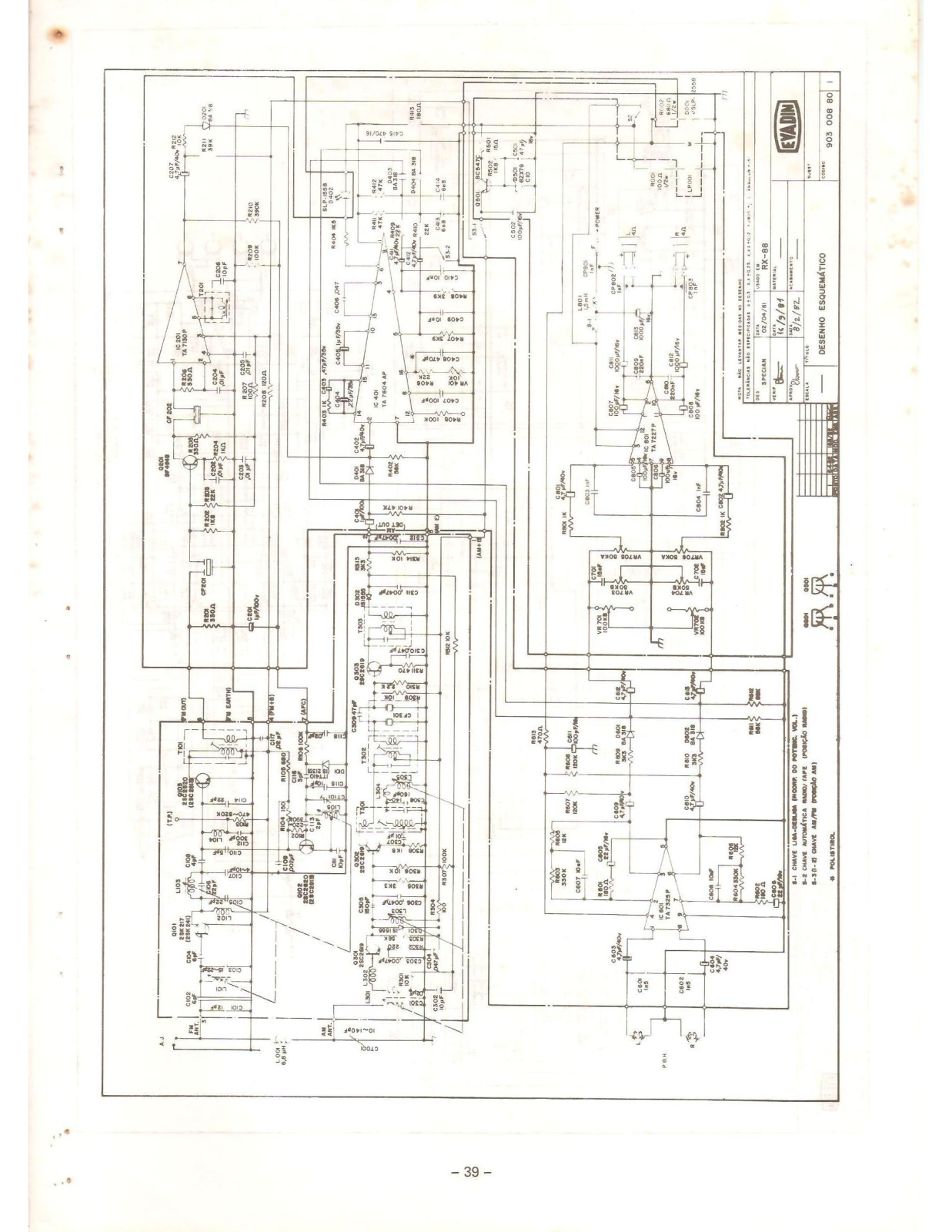 Aiko RX-88 Schematic