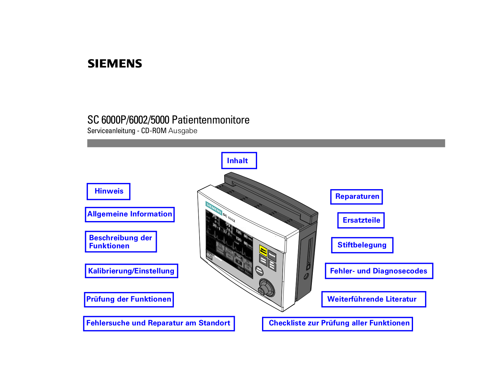 Siemens SC 5000, SC 6000P User manual