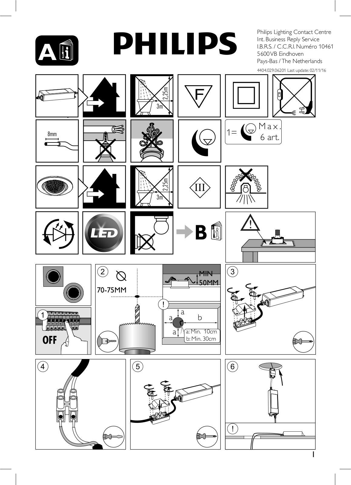 Philips Lighting Contact Centre Assembly Instructions