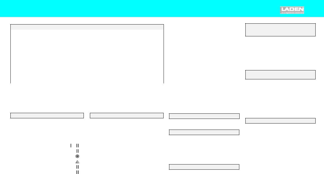 Whirlpool EV 745 PROGRAM CHART