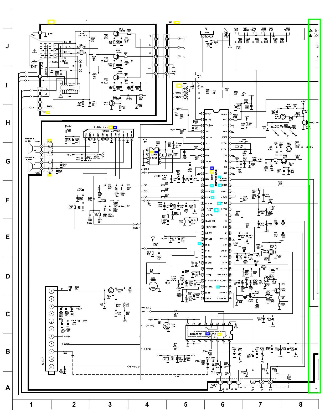 Panasonic CT G2175 Diagram