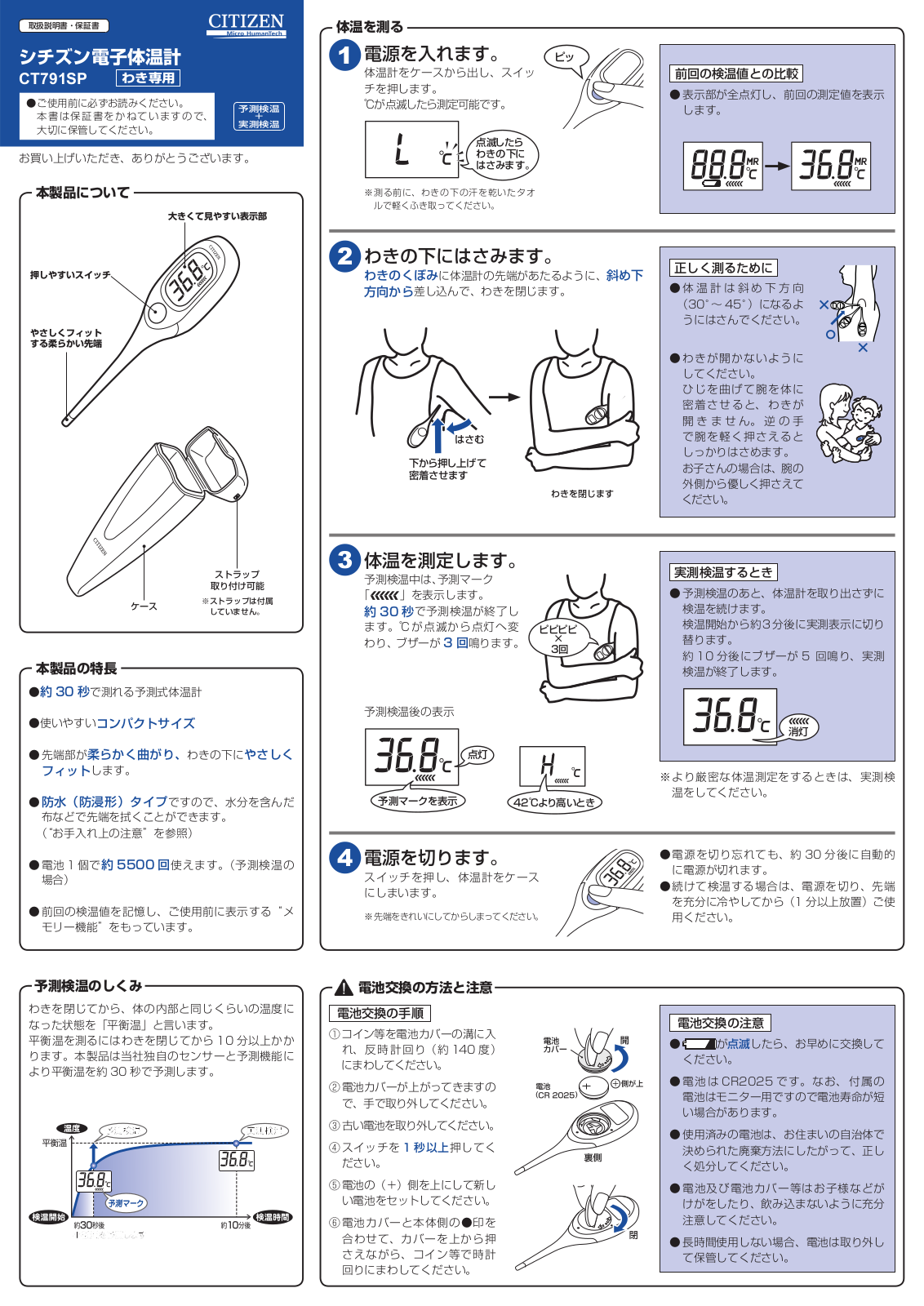 CITIZEN CT791SP Instruction Manual