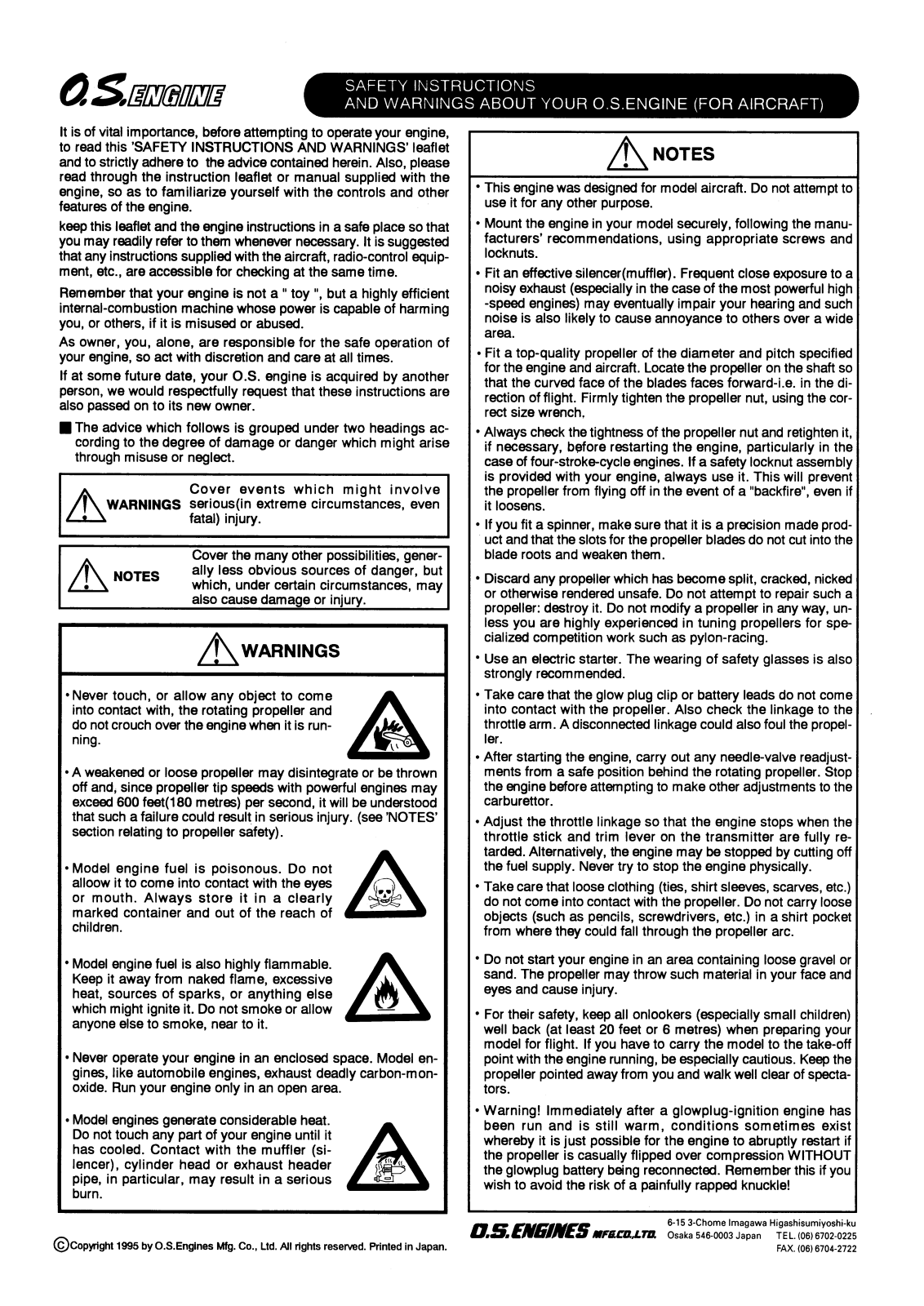 O.S.Engines max65VR-DF, max91VR-DF User Manual