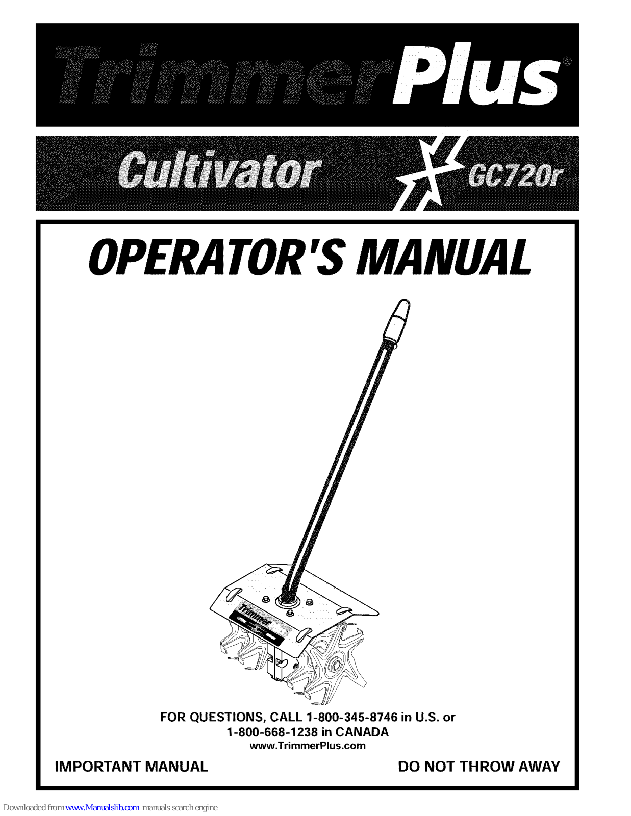 TrimmerPlus GC720r Operator's Manual - ManualMachine.com