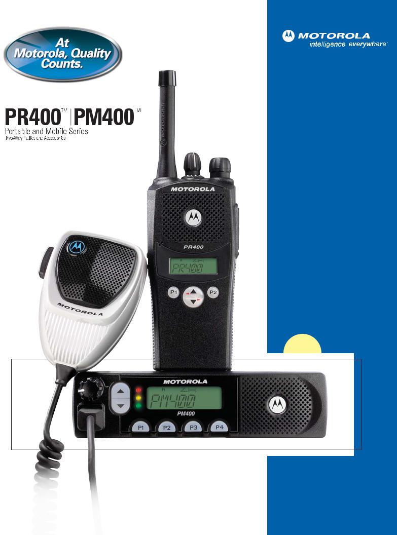 Motorola PR400 User Manual