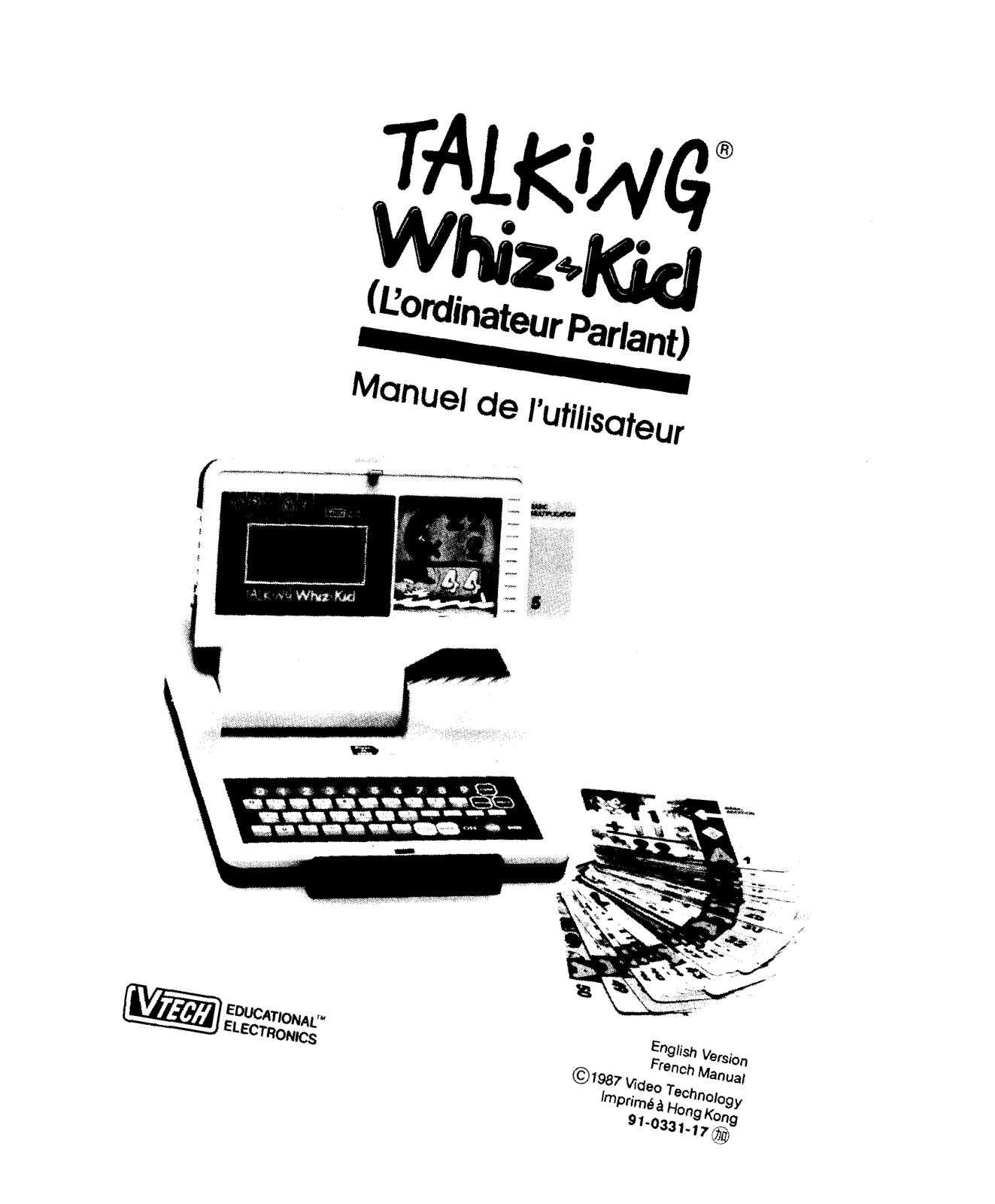 VTech TALKINGWHIZKID FRENCH User Manual