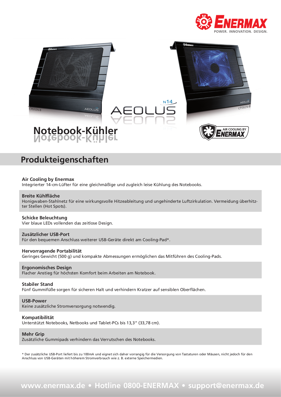 Enermax AEOLUS N14 DATASHEET - ManualMachine.com