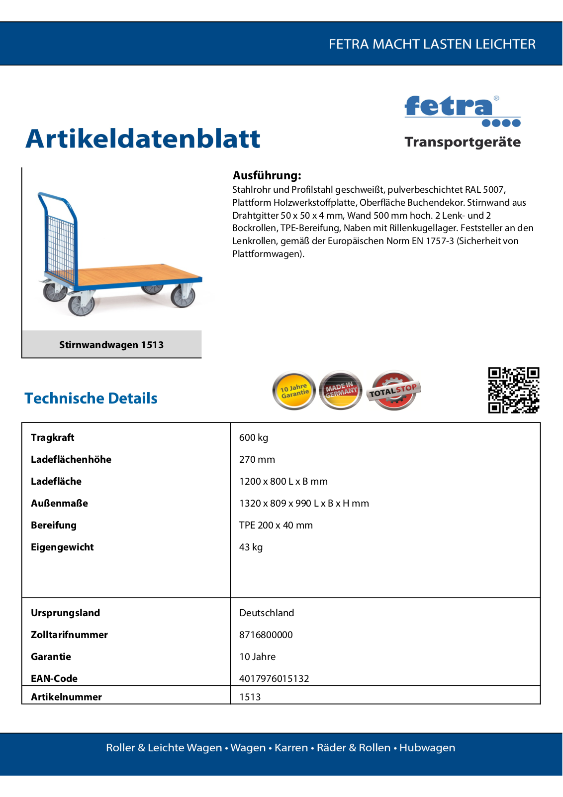 fetra 1513 User Manual - ManualMachine.com