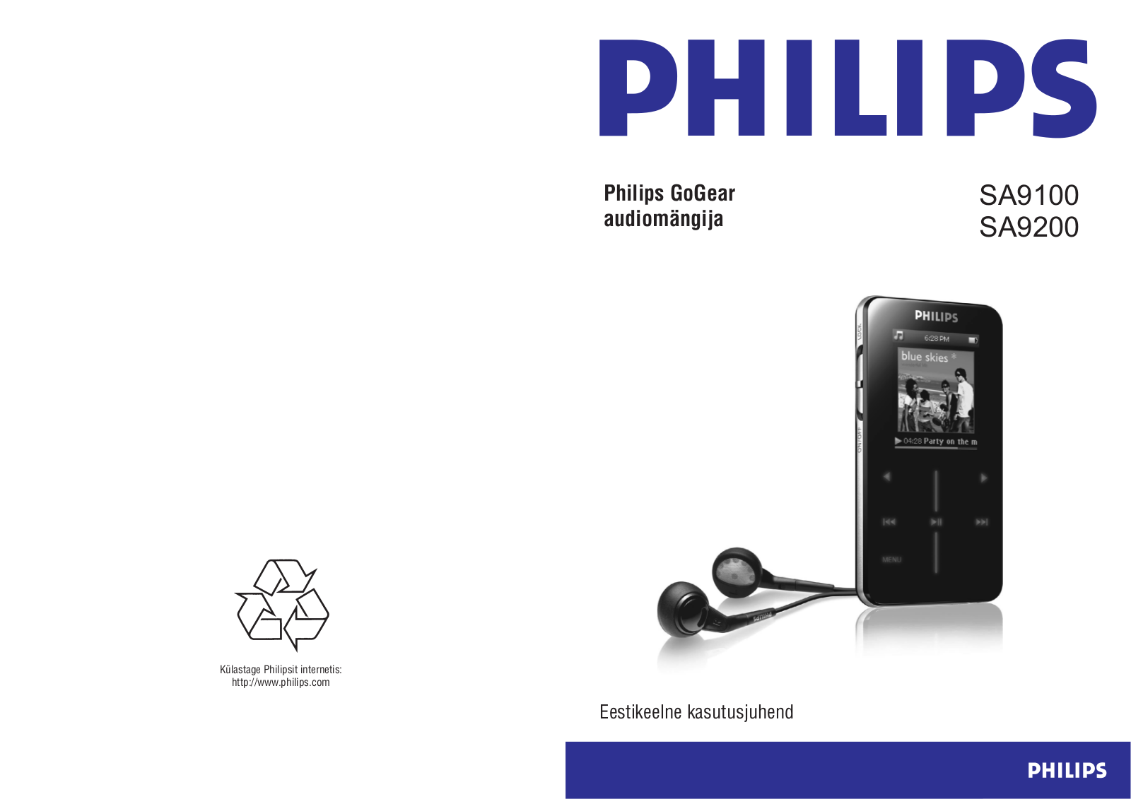 PHILIPS SA9100, SA9200 User Manual