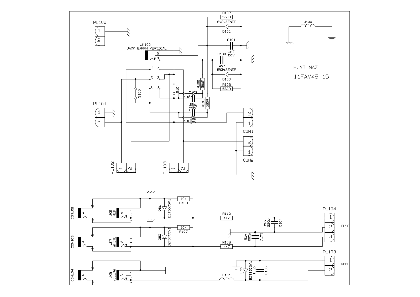 Vestel 11FAV46-15 schematic