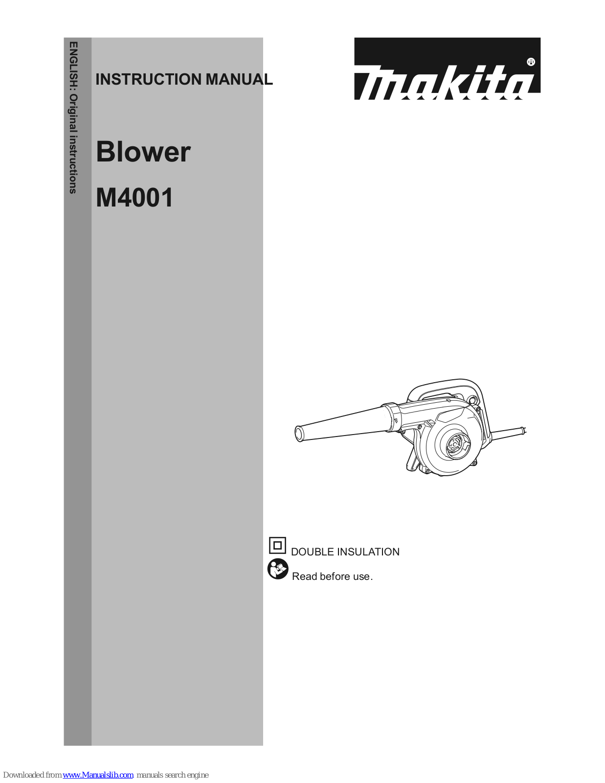 Makita M4001 Instruction Manual